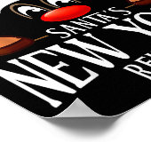 Poster Santa's New York Reindeer Funny Xmas Matching Pjs  (Coin)