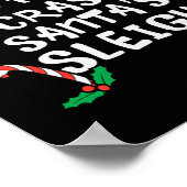 Poster Santas Sleigh Sleigh Noël Fam (Coin)