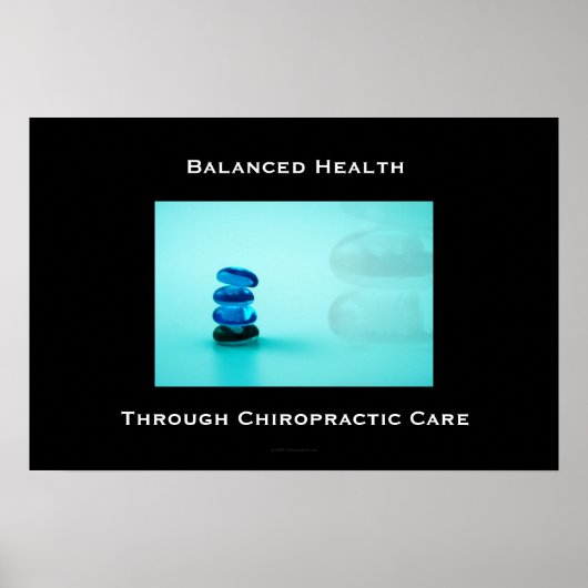 Poster Santé équilibrée grâce aux soins chiropratiques Af (Devant)