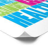 Poster Santé et sécurité colorées (Coin)