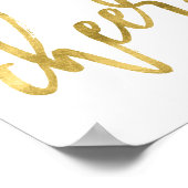 Poster Santé! | Faux Gold Foil Party (Coin)