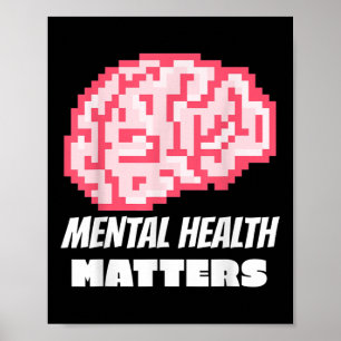 Poster Santé mentale S Sensibilisation Cerveau humain San