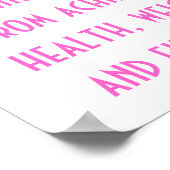 Poster Santé, perte de poids et objectifs de condition ph (Coin)