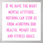 Poster Santé, perte de poids et objectifs de condition ph (Devant)