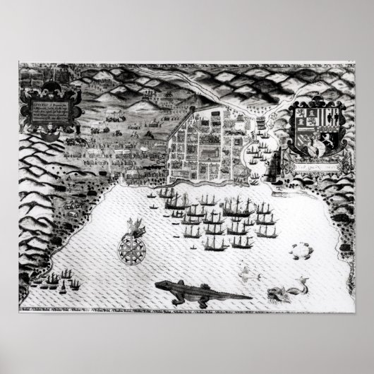 Poster Santiago, Cap-Vert, 1589 2 (Devant)