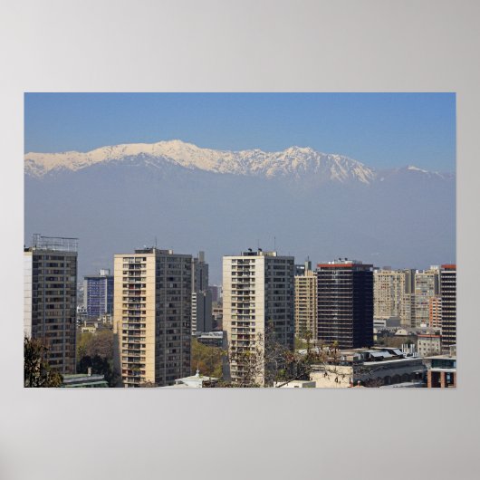 Poster Santiago, Chili (Devant)