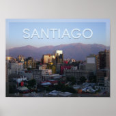 Poster Santiago - Chili (Devant)