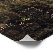 Poster Santiago, Chili réflexion (Coin)