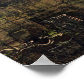 Poster Santiago, Chili réflexion (Coin)