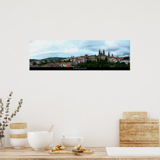 POSTER SANTIAGO DE COMPOSTELA (Cuisine)