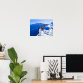 Poster Santorin (Bureau à domicile)