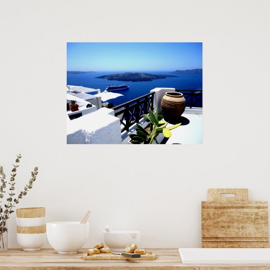 Poster Santorin (Cuisine)