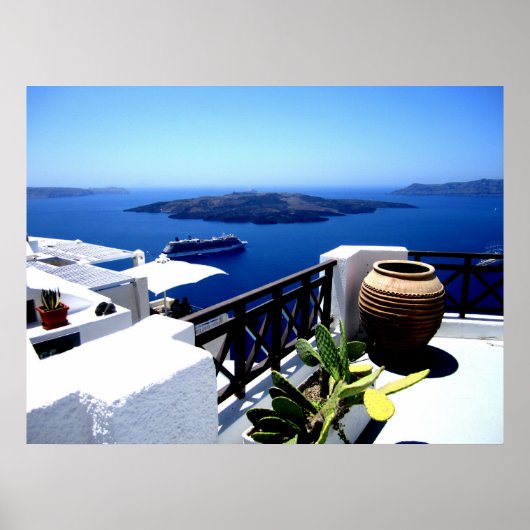 Poster Santorin (Devant)