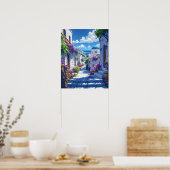 Poster Santorin en Grèce (Cuisine)