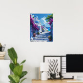 Poster Santorin en Grèce (Bureau à domicile)
