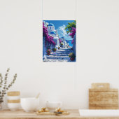 Poster Santorin en Grèce (Cuisine)