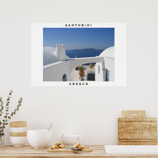 Poster Santorin, Grèce (Cuisine)
