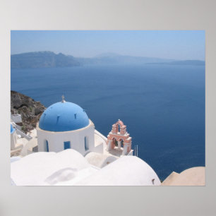 Poster Santorin Grèce