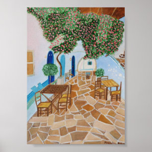 Poster Santorin Grèce