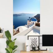 Poster Santorin Grèce (Bureau à domicile)