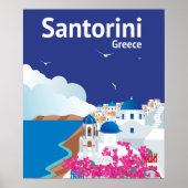 Poster Santorin Grèce (Devant)