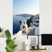 Poster Santorin Grèce (Bureau à domicile)
