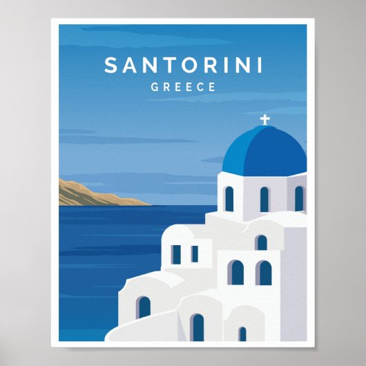 Poster Santorin Grèce (Devant)