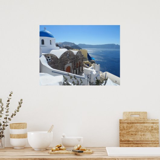 Poster Santorin, Grèce (Cuisine)