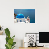 Poster Santorin Grèce (Bureau à domicile)