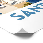 Poster Santorin Grèce (Coin)
