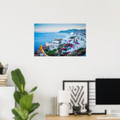 Poster Santorin Grèce (Bureau à domicile)