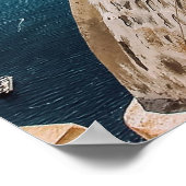 Poster Santorin, Grèce Beach House (Coin)