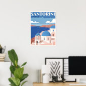 Poster Santorin Grèce captivante (Bureau à domicile)