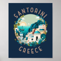 Santorin Grèce Cercle en détresse