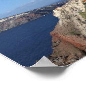 Poster Santorin, Grèce, Village d'Oia, photographie, (Coin)