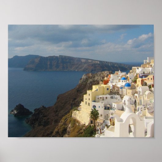 Poster Santorin sous le soleil de l'après-midi (Devant)