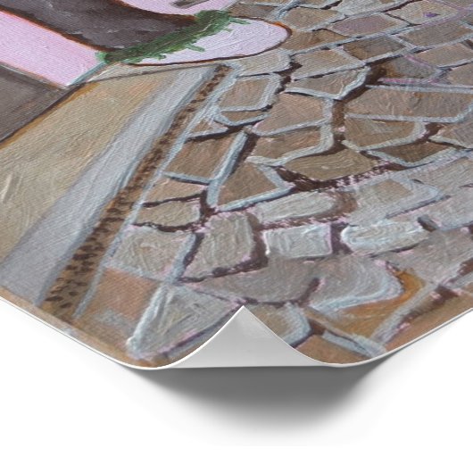 Poster Santorini 2 Grèce (Coin)