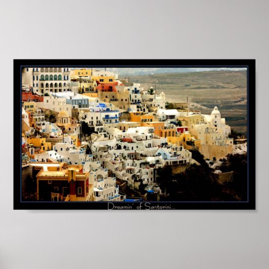 Poster Santornini II (Devant)