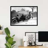 Poster Santos Dumont Avion Car 1909 (Bureau à domicile)