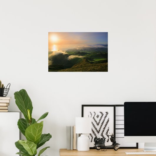 Poster Sao Miguel, Açores (Bureau à domicile)