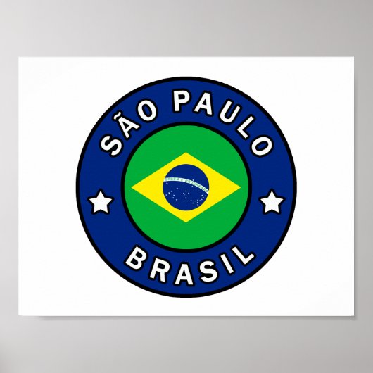 Poster São Paulo Brasil (Devant)