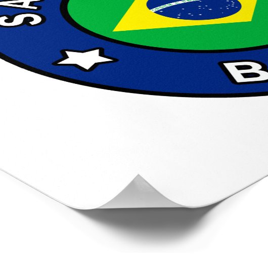 Poster São Paulo Brésil (Coin)