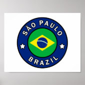 Poster São Paulo Brésil (Devant)
