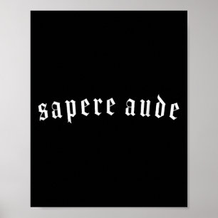 Poster Sapere Aude Horaz Kant Citation Philoso des Lumièr