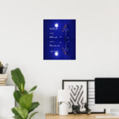 Poster Saphir bleu saphir Bouddha paisible réflexion & ci (Bureau à domicile)