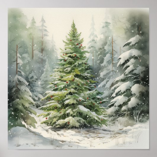 Poster Sapin de Noël (Devant)