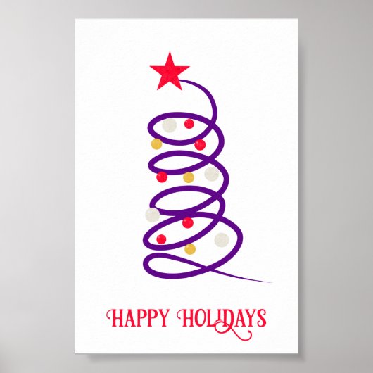 Poster Sapin de Noël (Devant)