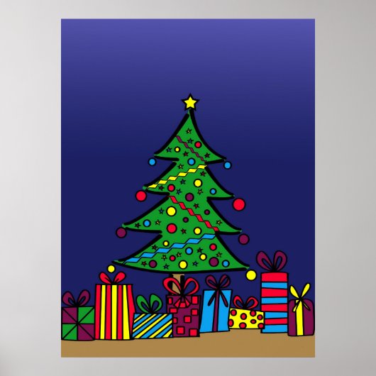 Poster sapin de Noël (Devant)