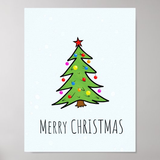 Poster Sapin de Noël (Devant)