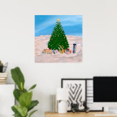 Poster Sapin de Noël (Bureau à domicile)